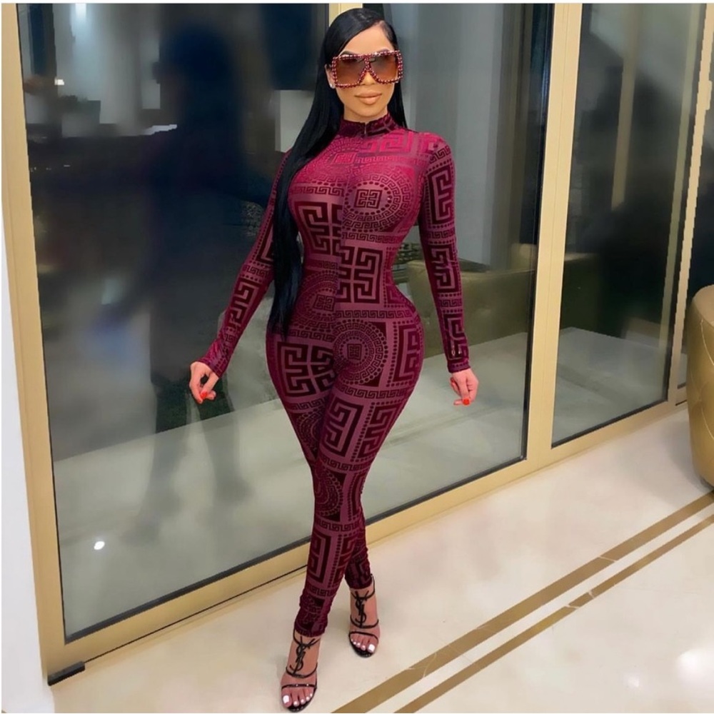 PoshByV Deja Velvet Jumpsuit Posh By V